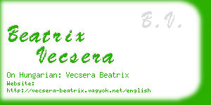 beatrix vecsera business card